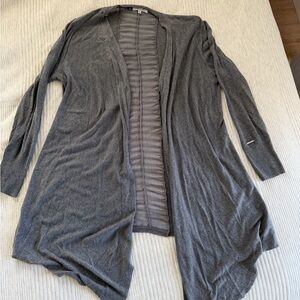 Jennifer Lopez Charcoal Open Cardigan